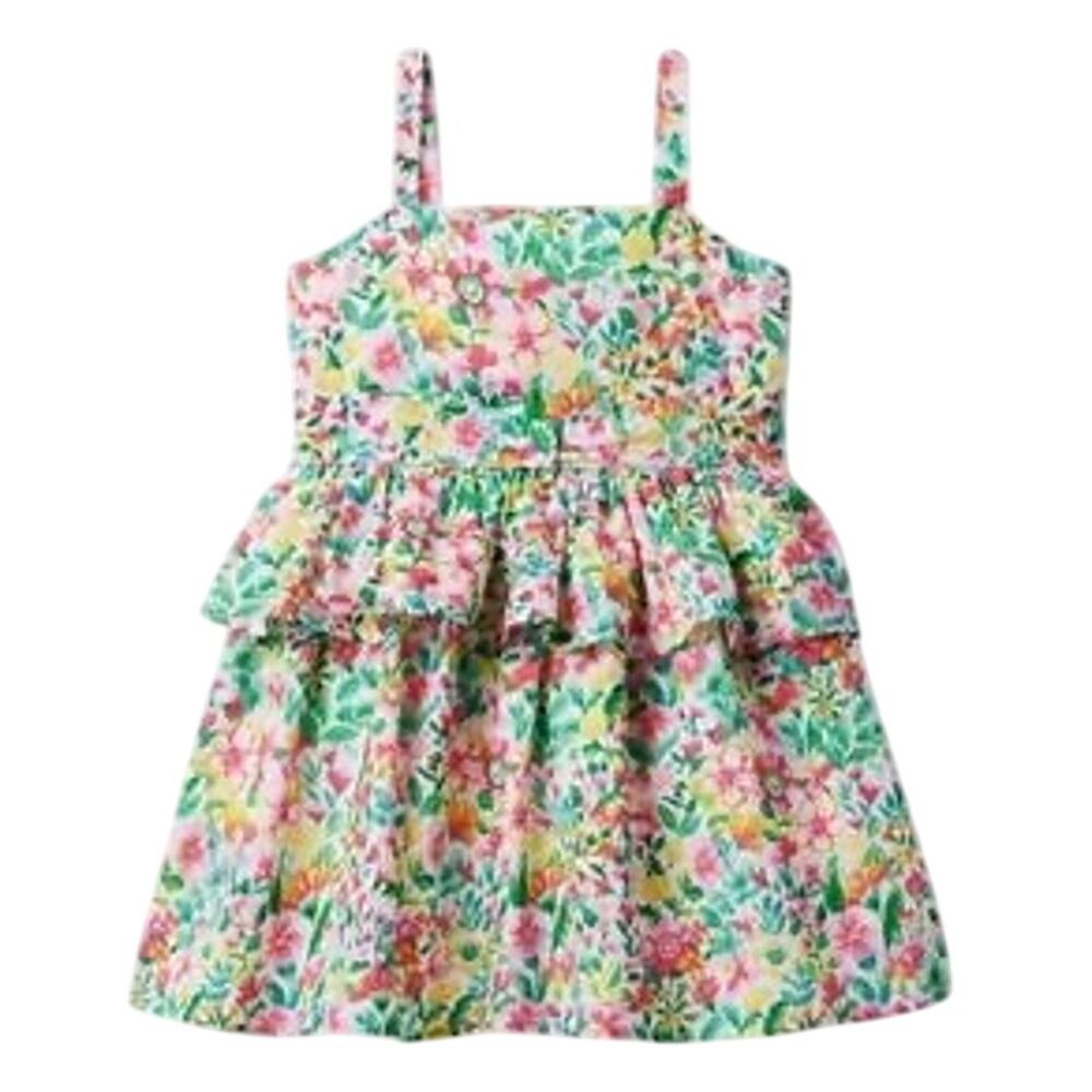 Janie and Jack Floral Peplum Sundress - Girls Size 8